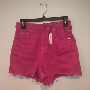 Pink High Waisted Shorts